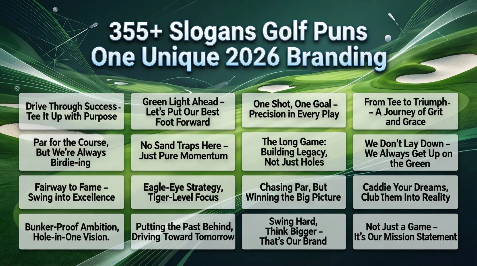 slogans golf puns one liners