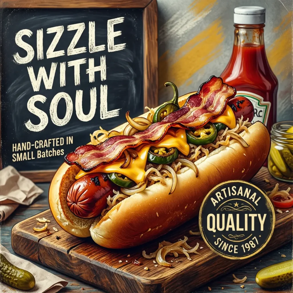 Gourmet and Artisanal Excellence in Hot Dog Slogans