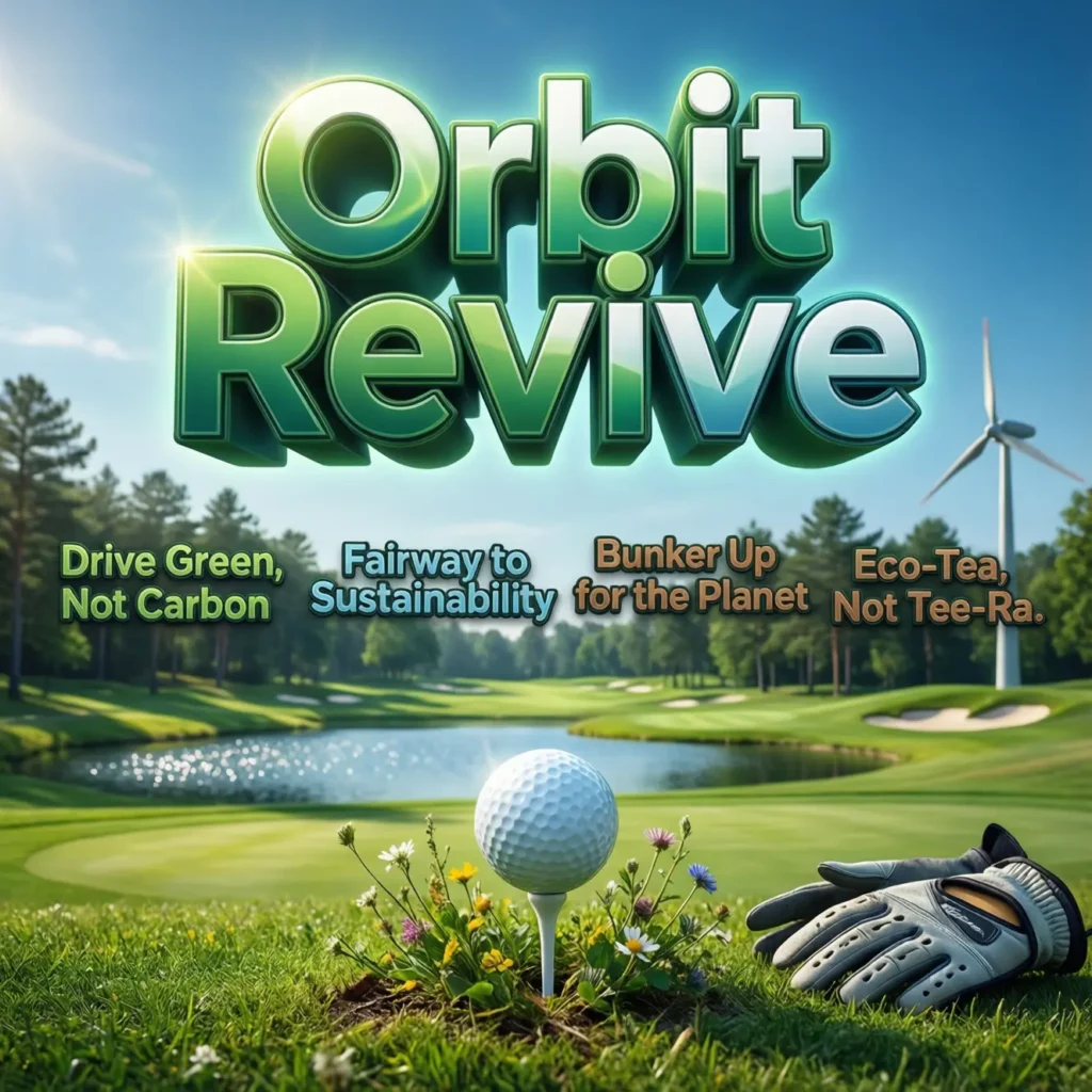 "Orbit Revive" and Sustainable Slogans Golf Puns One Liners