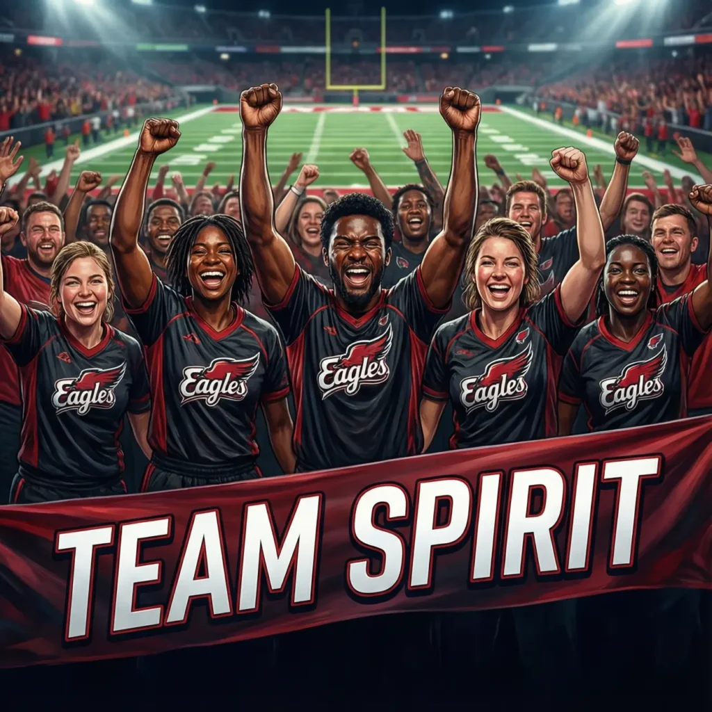 Team Spirit Using an Eagles Slogans 
