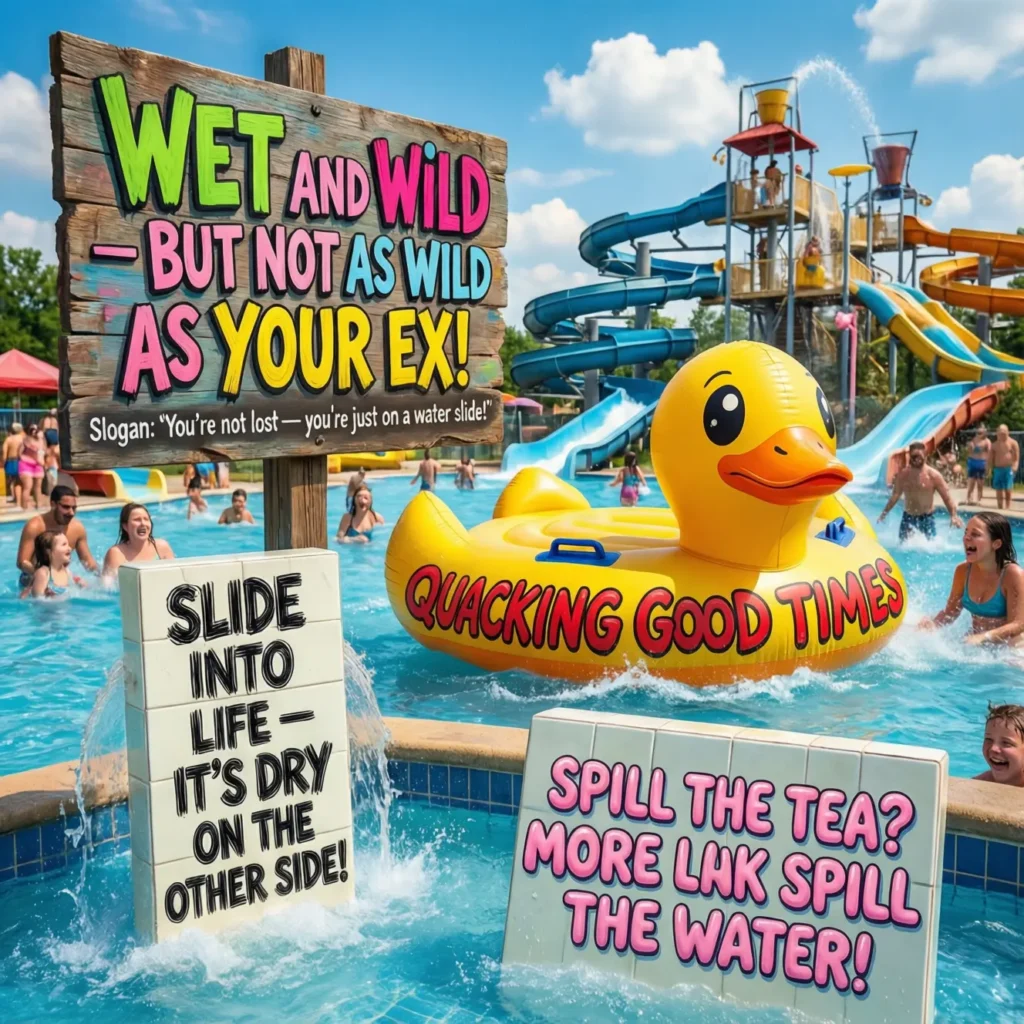 Witty, Funny, and Relatable Water Park Slogans