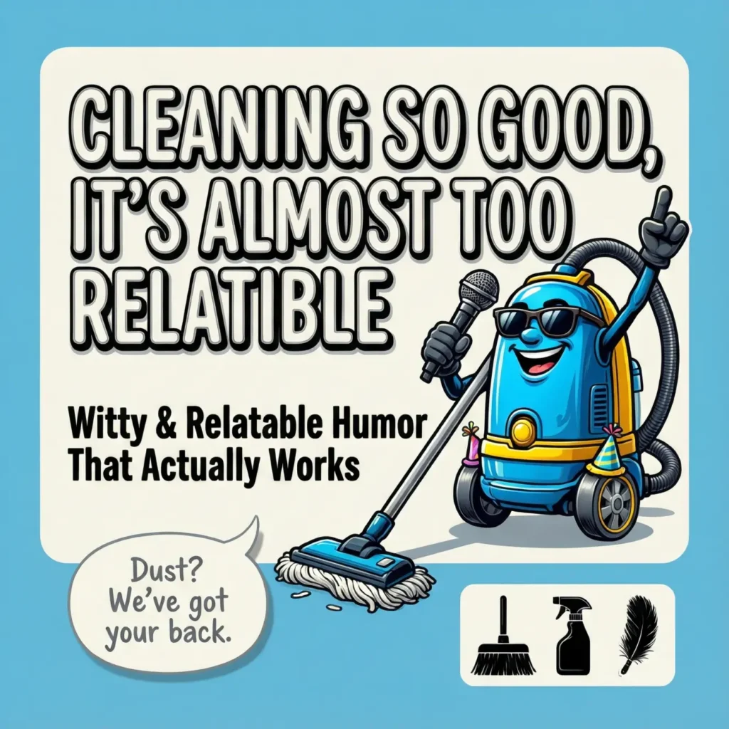 Witty and Relatable Humor in a Slogans for Cleaning Business 