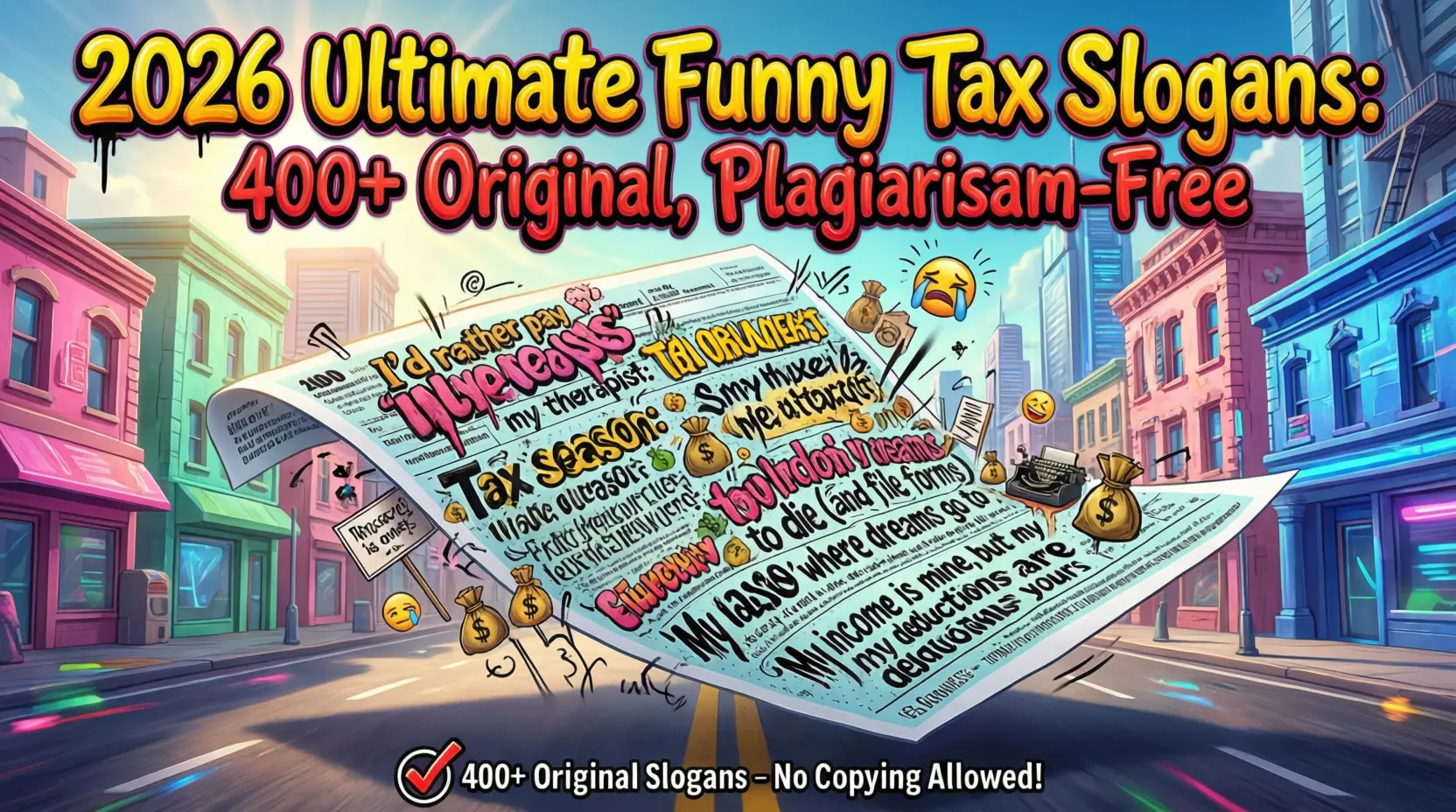 funny tax slogans