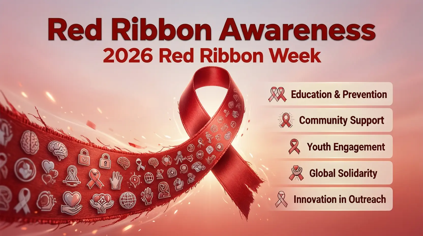 red ribbon slogans