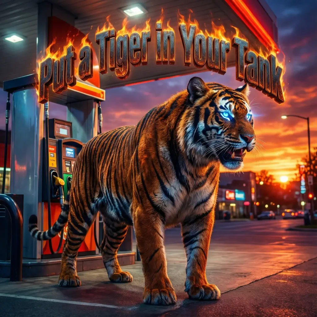 put a tiger in your tank slogan