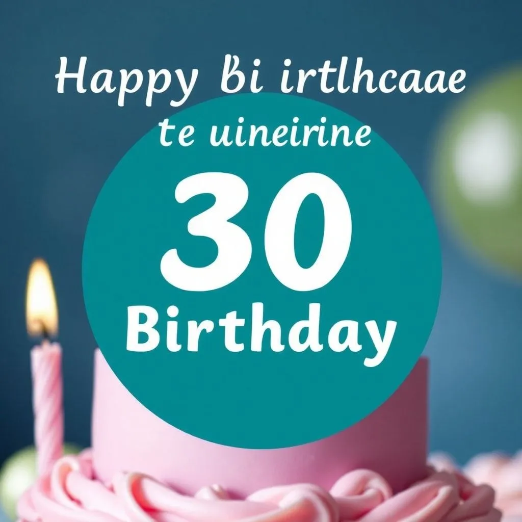 unique 30th birthday slogans