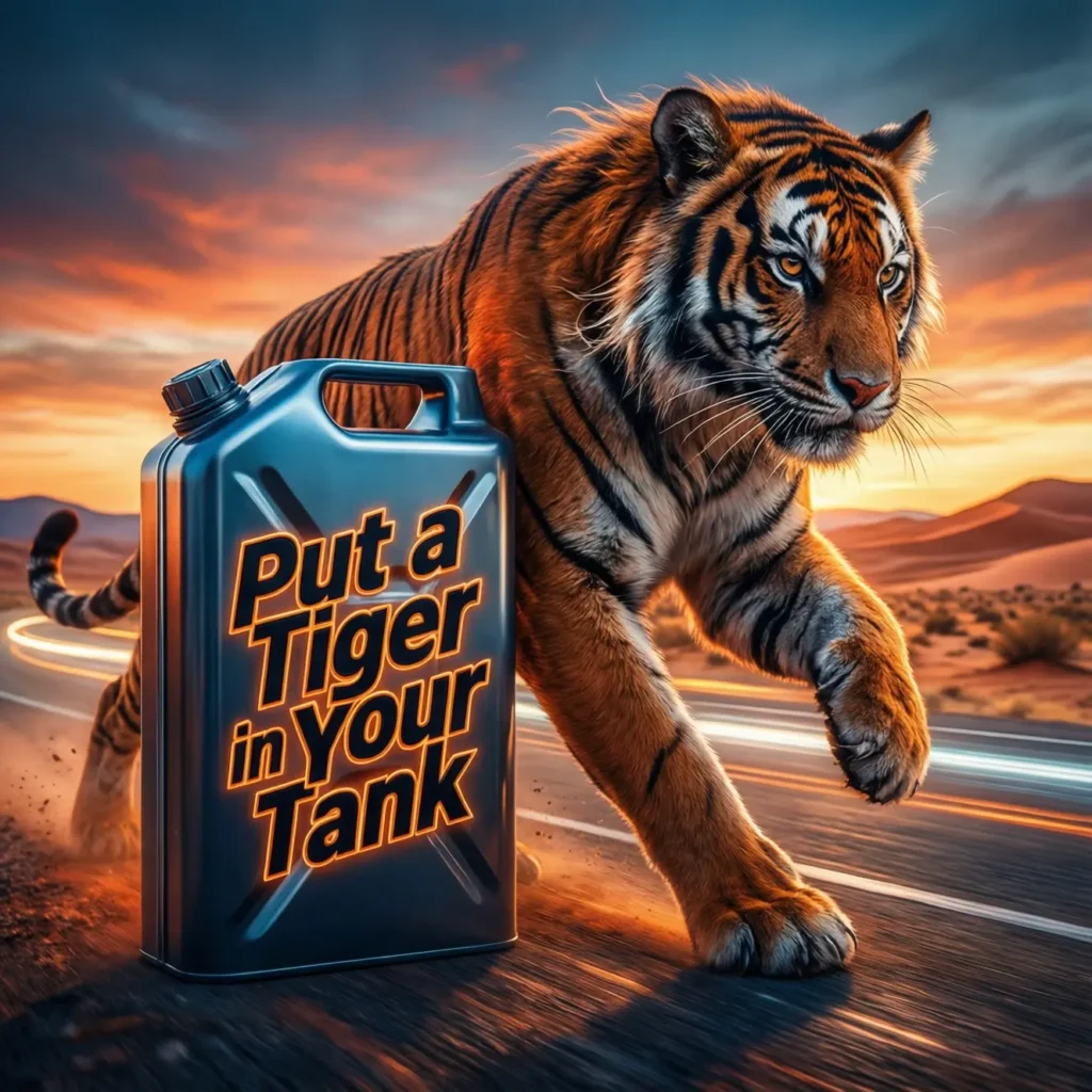 put a tiger in your tank slogan