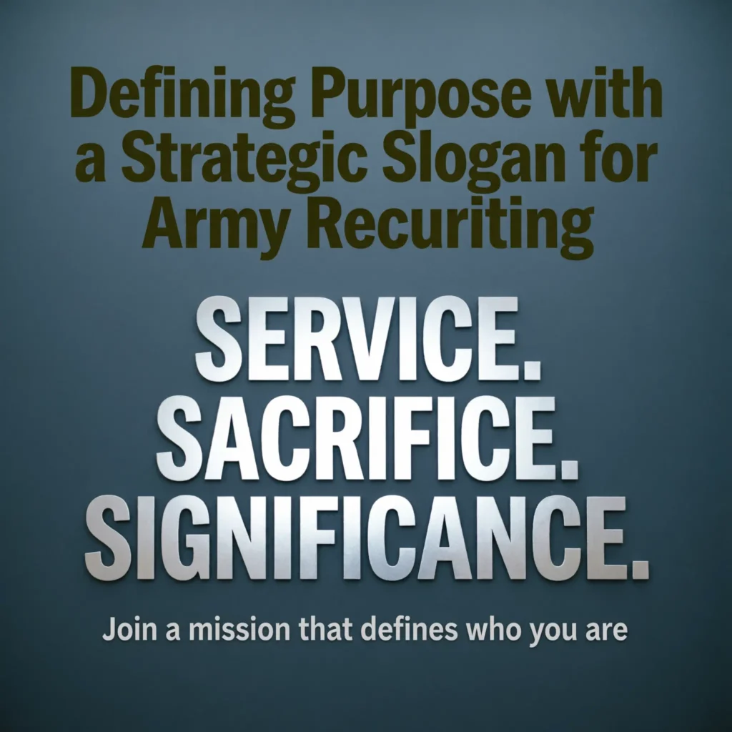 army recruiting slogan